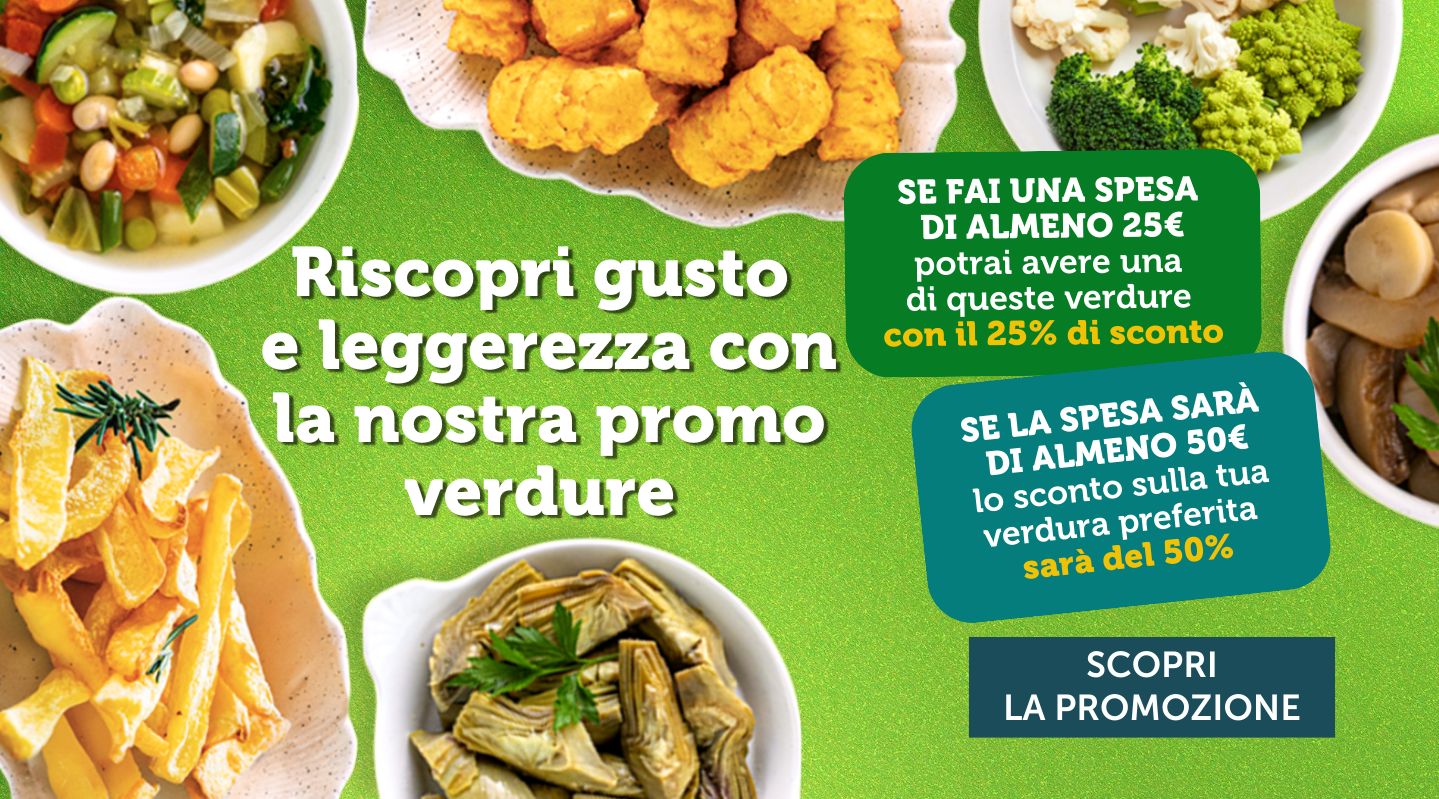 Folder prodotti e promozioni del mese - Promozione verdure 25-50